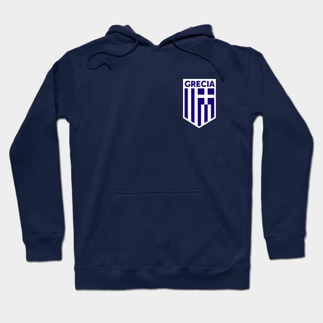 Greece Flag Emblem Hoodie by SLAG_Creative